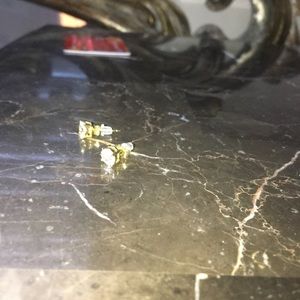 Iced out men's stud earrings